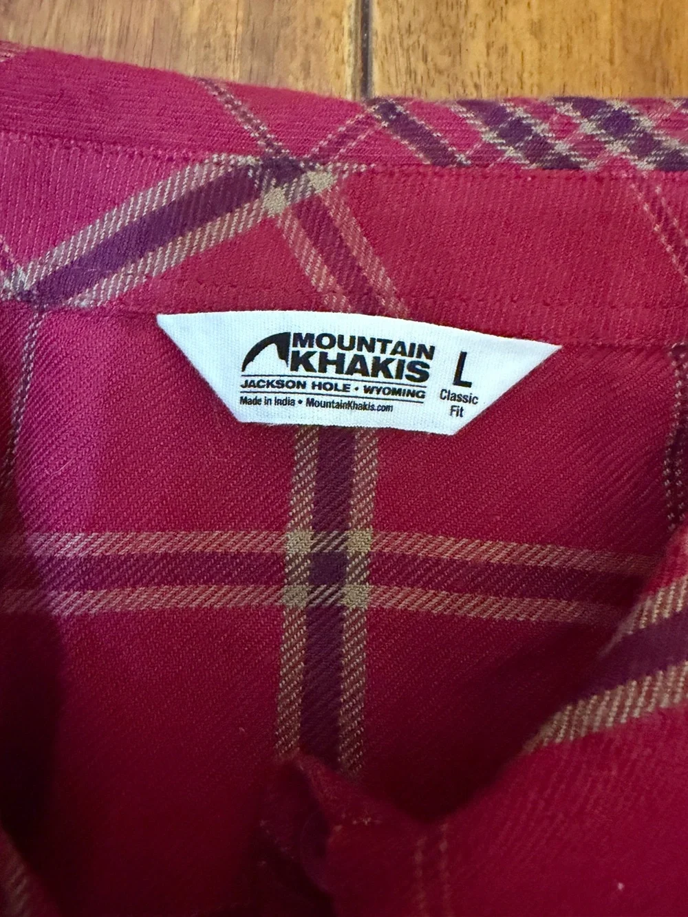 Mountain Khakis Women's Scout Shirt Dress  Plaid Long Sleeve Size L